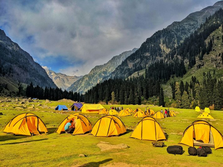 Kashmir Great Lakes Trek Camping Spots